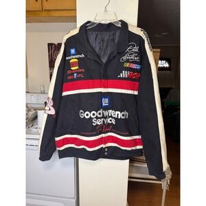 Dale Earnhardt NASCAR Racing Jacket GM Goodwrench SnapOn Burger King XXL
